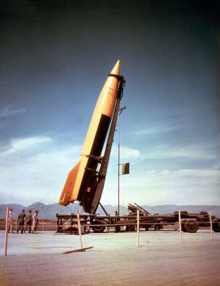 V - 2 / Nasa 4x5 Color Transparency - Rocket Testing At White Sands