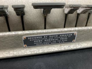 Perkins Brailler David Abraham Howe Press Vintage Brailer needs repairs 2