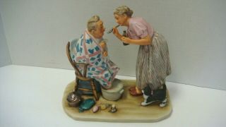Norman Rockwell Figurine Gorman Cat Four Seasons Spring Tonic First Edition
