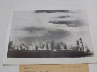 1942 Wwii Press Photo: Solomon Islands - Japanese Bombing Aussie Navy