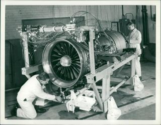 Airliner Engines: Rollys - Royce Spey By - Pass Jet.  - Vintage Photo