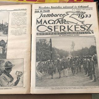 1933 WORLD SCOUT JAMBOREE,  HUNGAR NEWSPAPERS COMPLETE SET 