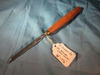 I Sorby Sheffield Steel 1/8 " Square Edge Wood Chisel Antique Vintage Old Tool