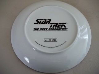 LOW 44 OF ONLY 200 MADE VERY RARE STAR TREK THE NEXT GENERATION CAST PLATE 2