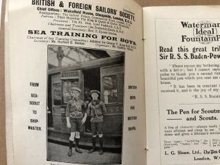 1920 WORLD SCOUT JAMBOREE UK GUIDE BOOK 4