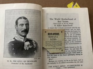 1924 WORLD SCOUT JAMBOREE DANMARK GUIDE BOOK 3
