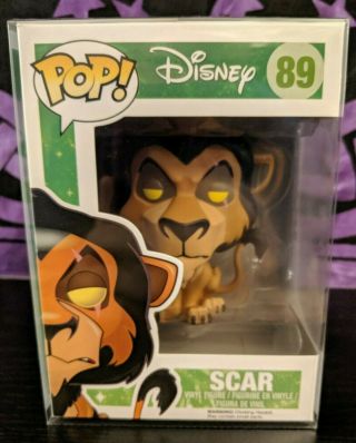Funko Pop Disney Lion King Scar 89 Vaulted Mib Soft Protector Case