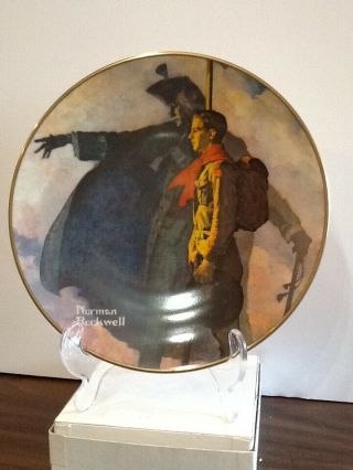 Norman Rockwell Plate - " A Scout Is Loyal " - Boy Scout Bsa A130/6 - 14