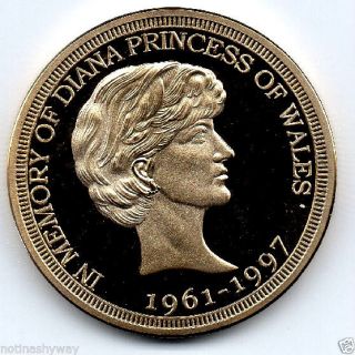 Princess Of Wales Lady Diana Gold Coin London 1961 - 1997 2013 Royal Family