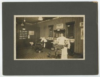 Occupational Barber Shop Vintage Photo