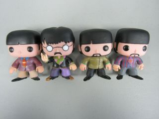 Set Of Four Beatles Funko Pops,  Out Of Box