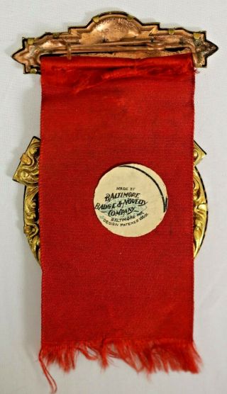 I.  O.  O.  F.  Grand Lodge Utica N.  Y.  Early 1900 ' s Representative Badge With Ribbon 2