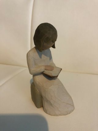 Wisdom Willow Tree Figurine Girl Sitting With Book