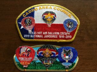 Bsa Nsj 2010 Csp Caddo Area Council Patch Set - Hot Air Balloon Crew And Staff