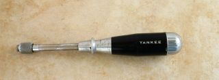 Vintage Ss Stanley Yankee 45 Hand Drill Made In Oh,  Usa,  6 Bits Wonderful Cond