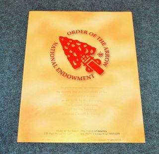 BSA - OA LIMITED EDITION PATCH SET…OA - NOAC 2002 NATIONAL ENDOWMENT PORTFOLIO 6