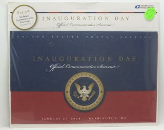 Inauguration Day 1 20 2009 Barack Obama Joe Biden Official Souvenir Usps Lf195