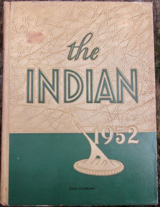 Vintage Anderson Senior High School Yearbook (1952) Indian Indiana Annual Hc Vg,