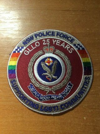 Australia Patch Police South Wales N.  S.  W.  - Supporting Lgbti -