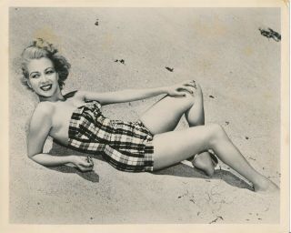 Monica Lewis 1950s 8 X 10 Sexy Cheesecake Swimsuit Photo Vv