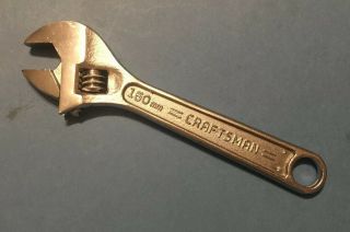 Vintage 6 " Craftsman - Adjustable Wrench 44602 - Forged In Usa