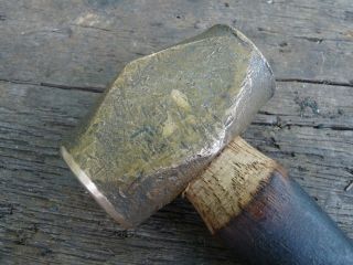 Vintage Blacksmith/anvil/forge Double Face Non - Sparking Brass Hammer
