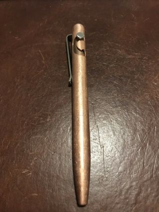Tactile Turn Slider Pen,  Copper.  Custom Aftermarket Brushed Finish