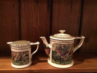 Royal Doulton Teapot And Creamer - " King Arthur 
