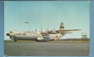 Dover Air Force Base/ U.  S.  Air Force C - 133/ Cargo Master/ Chrome Postcard