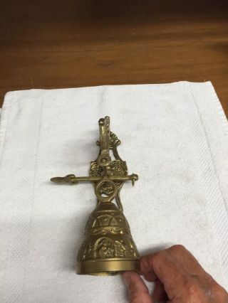 Vintage Brass Wall Hanging Bell
