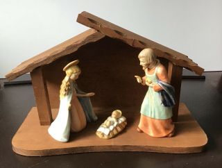 Hummel Goebel Nativity 214,  Baby 298,  Mary 299,  Joseph 297 W/boxes