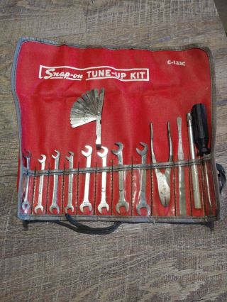 Vintage Snap On Tools No.  C - 133 - C Tune - Up Kit Tool Roll No.  5 Ignition Pliers Usa