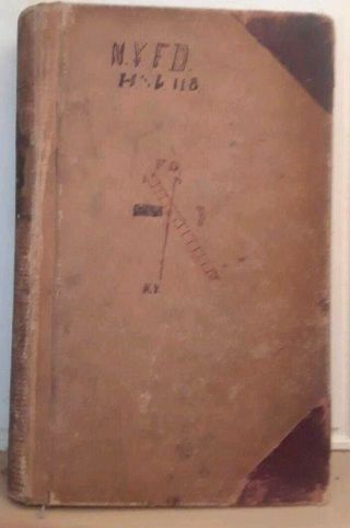 Nyfd Brooklyn Ny Firehouse Log Book 1918 Hook And Ladder 118