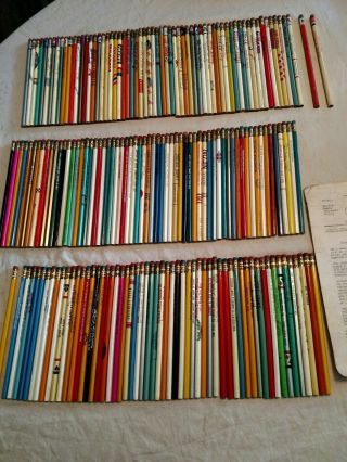 185 Vintage Advertising Pencils 121 From California Mostly With 5 Digit Phone.