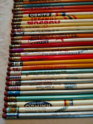 185 Vintage Advertising Pencils 121 From California Mostly With 5 Digit Phone. 3