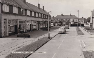 Norton On Tees - Surrey Road,  Shops,  Old Cars - Real Photo By Frith