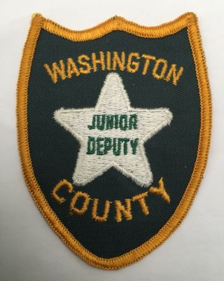 Washington County Junior Deputy,  Florida Old Cheesecloth Shoulder Patch