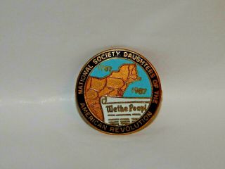 200th Anniversary of the Consitution Pin WE THE PEOPLE JE Caldwell Gold Filled 2