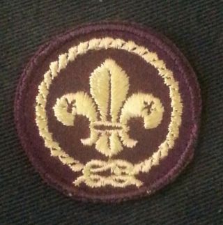 Vintage World Crest Patch " Collector Item " (- Gauze Back) - Boy Scouts - A00249