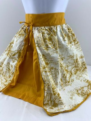 Vintage Handmade Kitchen Skirt Apron Garden Mom Child Dog Tie Waist Pocket