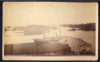 1880 Sitka Alaska Isaac G Davidson Photograph Boudoir Cabinet Card