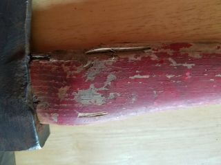 Vintage Firemans Axe Forged Steel 34 in.  Long 3 lb.  13.  5 oz. 7