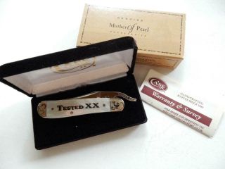 2004 Case Xx 81953 L Ss,  Russlock Mother Of Pearl Knife,  W/box & Y323