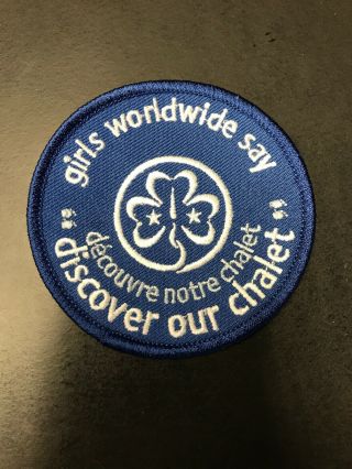 Girl Scouts Girl Guides Wagggs Discover Our Chalet 1932 Patch Swiss