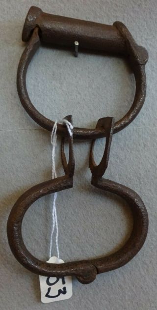Antique Handcuffs British Darby Circa 1860 