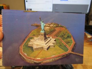 Vintage Old Postcard York City Statue Of Liberty Bedloe 