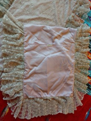 Mia Armand of Beverly Hills (2) Vintage L Ecru Lace Boudoir Pillow Covers Shams 7
