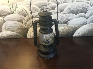 Antique Lantern Dietz Little Wizard,  Primitive Kerosene Oil,  Vintage Barn Lamp