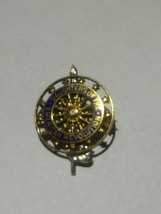 14k Gold Daughters Of The American Revolution Pin 112862