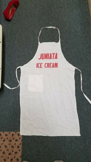 Juniata Ice Cream Apron Mifflin Creamery Co Mifflintown Pa Juniata County Pa